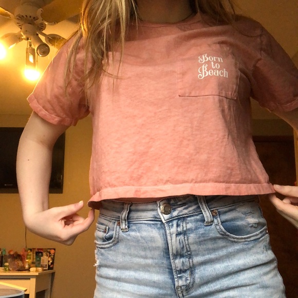 Chopped Boyfriend Tee With Pocket - Picture 3 of 3